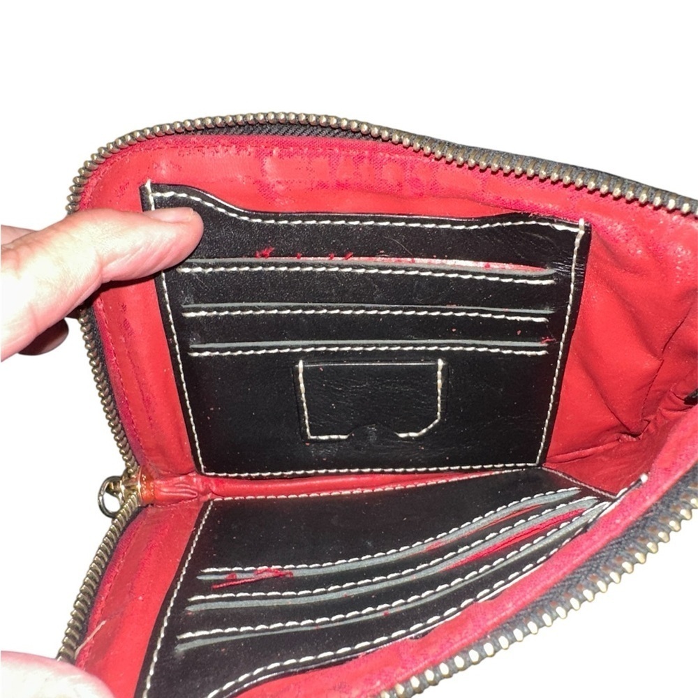 2 Dooney and Bourke Wristlet wallets pebbled leather signature - Picture 6 of 6